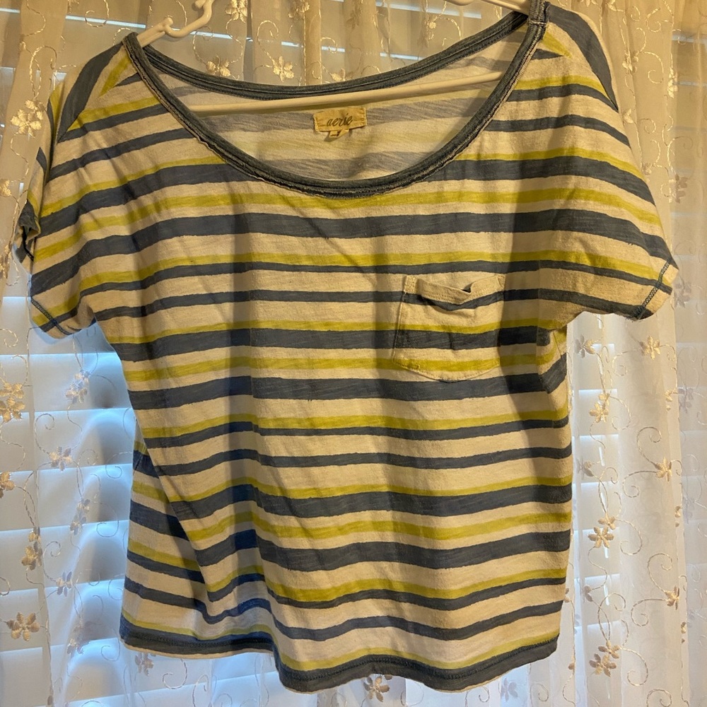 Cropped Striped Tshirt